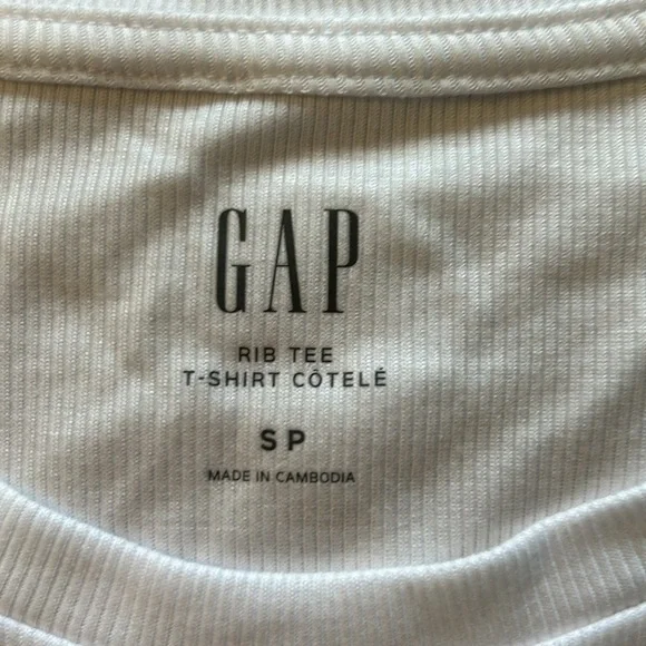 Gap White Rib Cropped Tee - Picture 4 of 4